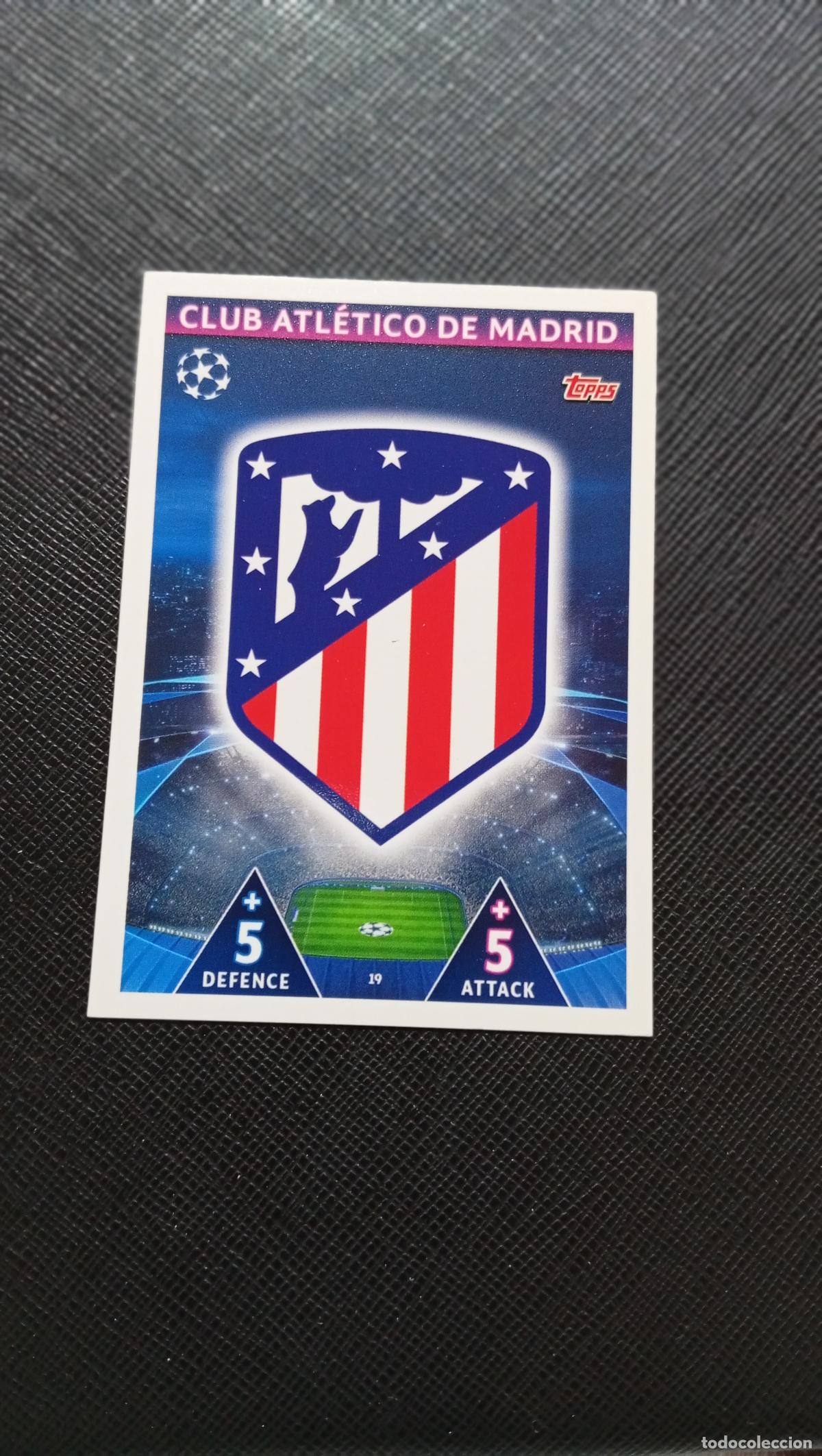 Cromos de F&uacute;tbol: 19 ESCUDO AT MADRID TOPPS MATCH ATTAX 2018 2109 FUTBOL CROMO 18 19 - A184 PG49