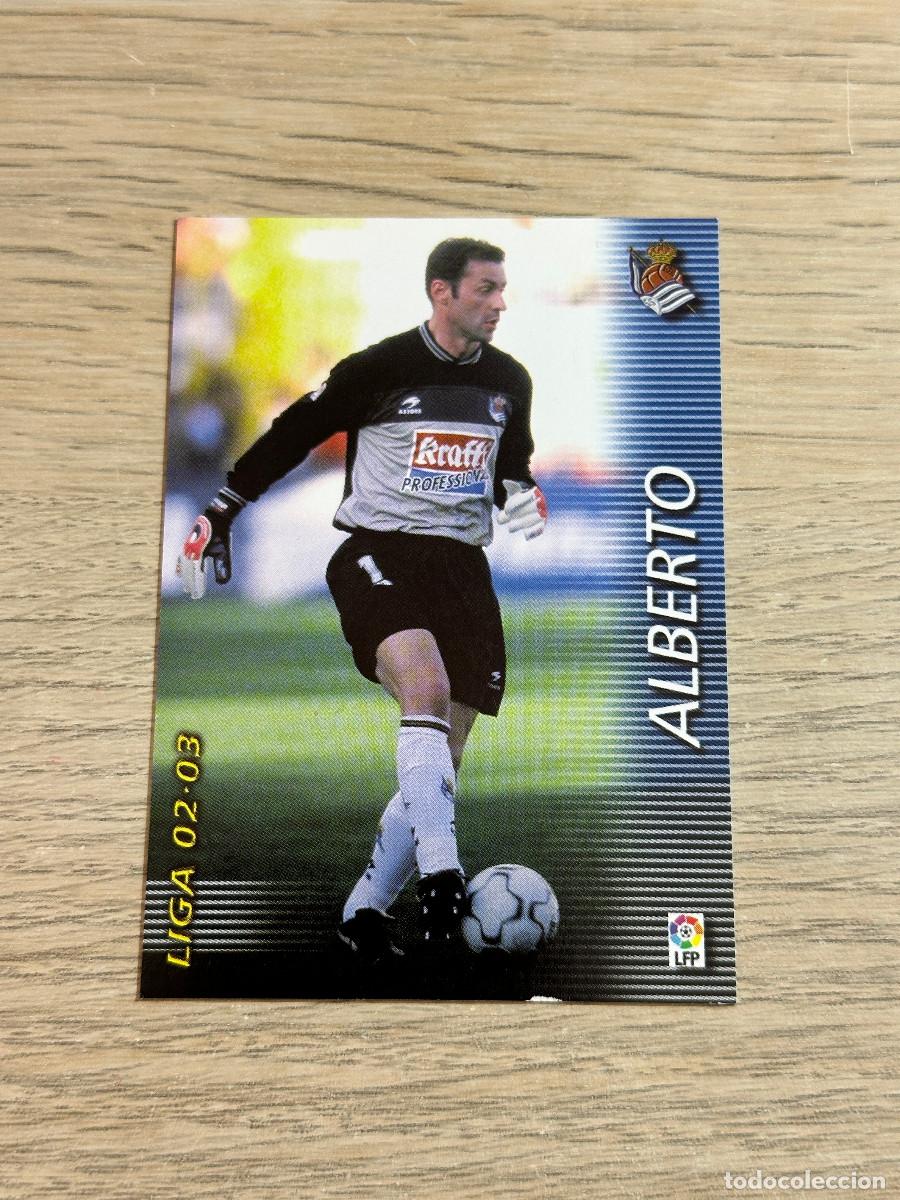 Fu&szlig;ball-Sticker: ALBERTO n&ordm; 291 REAL SOCIEDAD MEGAFICHAS 2002 2003 MEGACRACKS PANINI 02 03