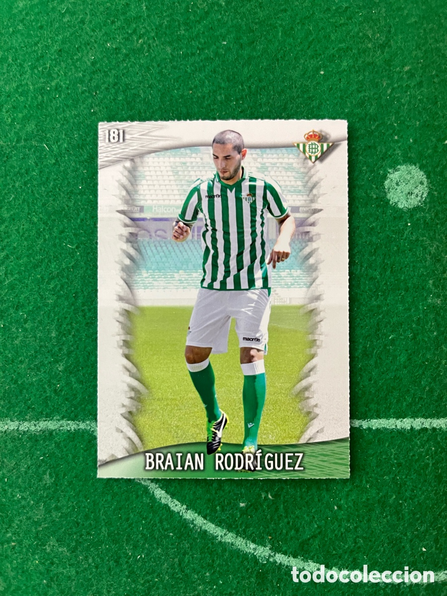 Cartes &agrave; collectionner de Football: 181 BRAIAN RODR&Iacute;GUEZ REAL BETIS LAS FICHAS DE LA LIGA 2013 2014 MUNDICROMO