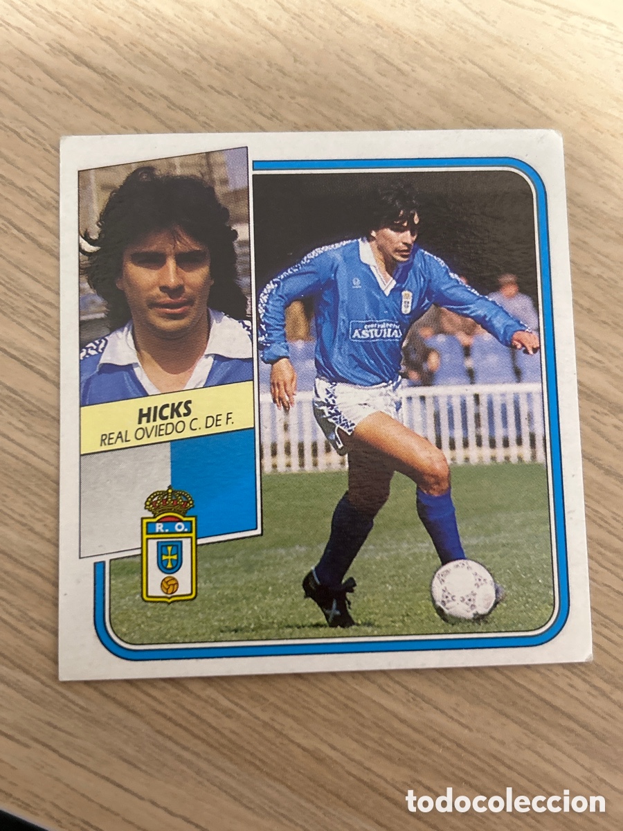 Cromos de F&uacute;tbol: HICKS REAL OVIEDO LIGA ESTE 1989 1990 89 90 SIN PEGAR NUNCA PEGADO