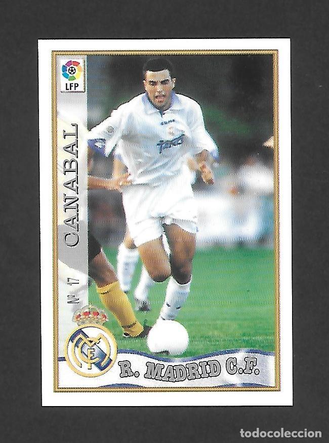 Figurine di Calcio: 17 CANABAL (REAL MADRID) , MUNDICROMO LAS FICHAS DE LA LIGA 1997 1998