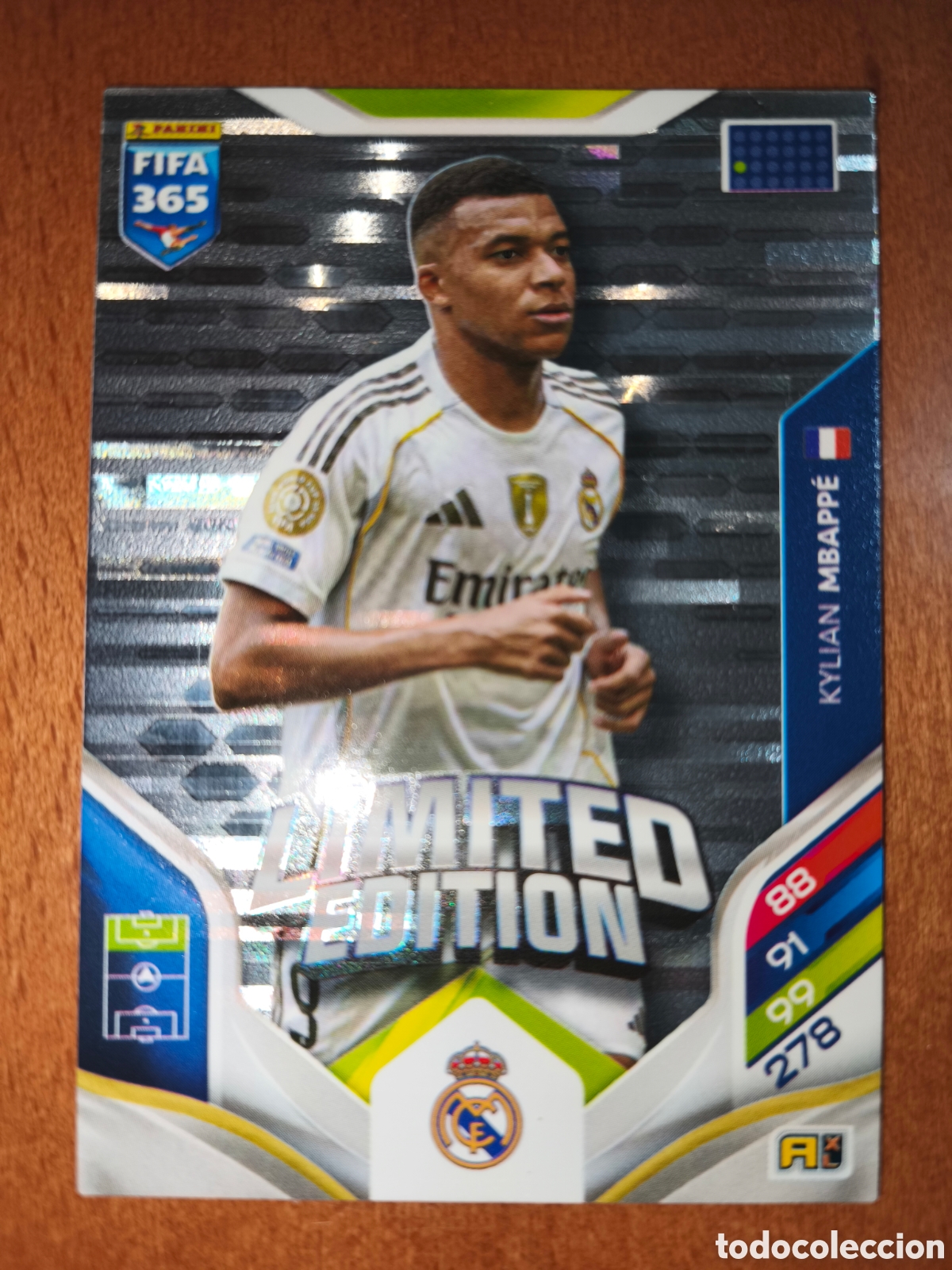 Cromos de F&uacute;tbol: Kylian Mbappe LIMITED EDITION Adrenalyn XL Fifa 365 2026 Real Madrid