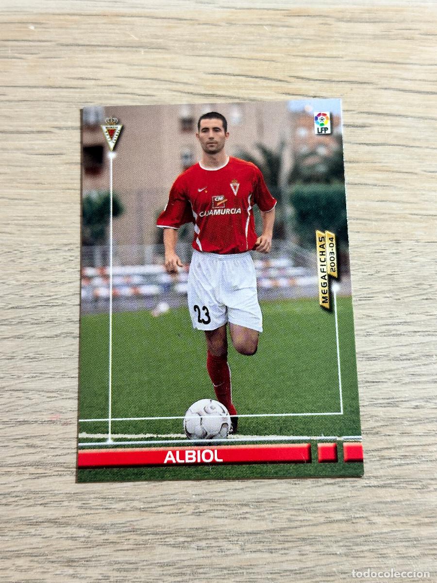 Cromos de F&uacute;tbol: ALBIOL n&ordm; 211 MURCIA MEGAFICHAS MEGACRACKS 2003 2004 PANINI 03 04