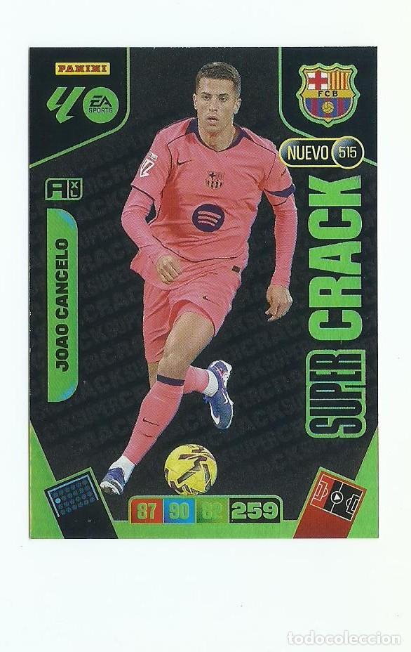 Cromos de F&uacute;tbol: ADRENALYN 2025/2026 515 CANCELO BARCELONA &rdquo;&rdquo;SUPERCRACKS &rdquo;&rdquo; , NUEVO PERFECTO