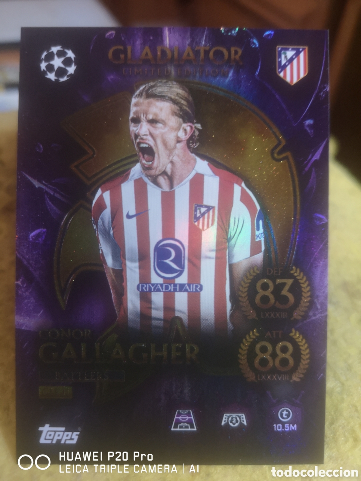 Cromos de F&uacute;tbol: MATCH ATTAX 2025 2026 GALLAGHER GLADIATOR LIMITED EDITION - GLE 11 - ATLETICO DE MADRID