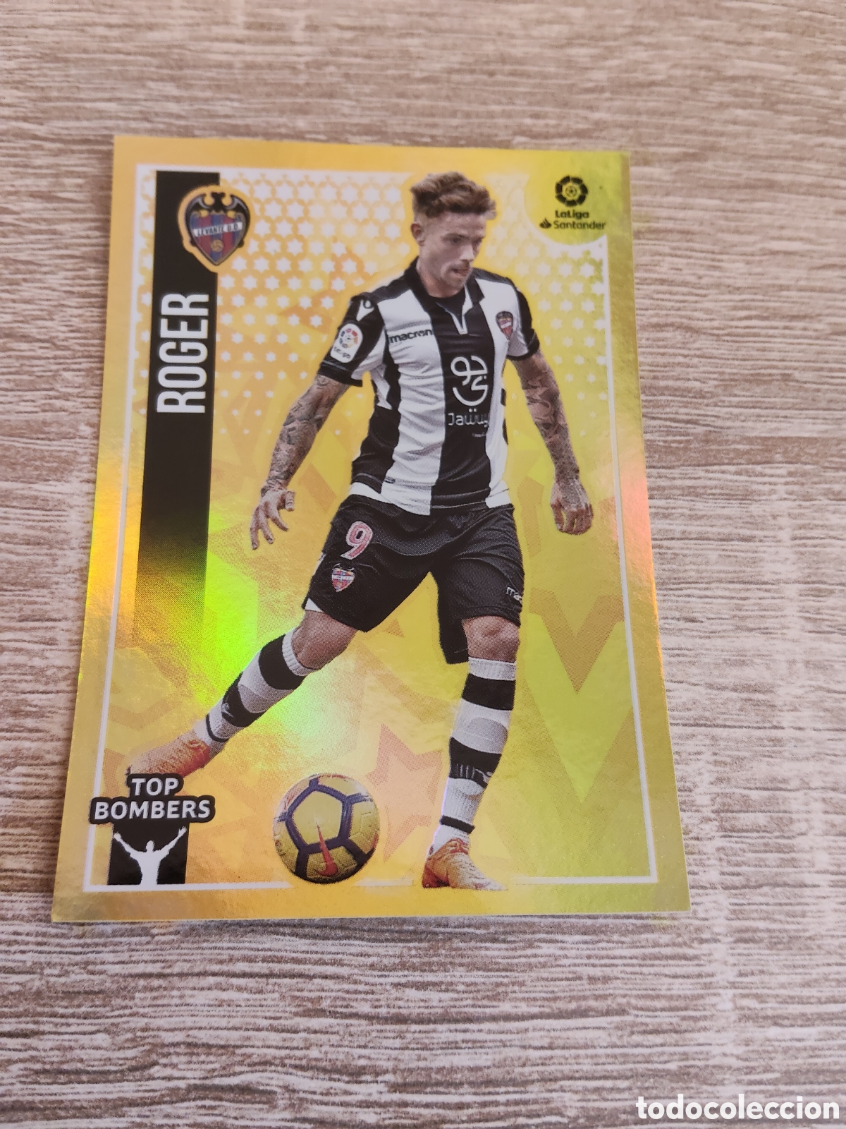 Cromos de F&uacute;tbol: Roger Levante top bombers liga 2018 2019 18 19 ediciones este