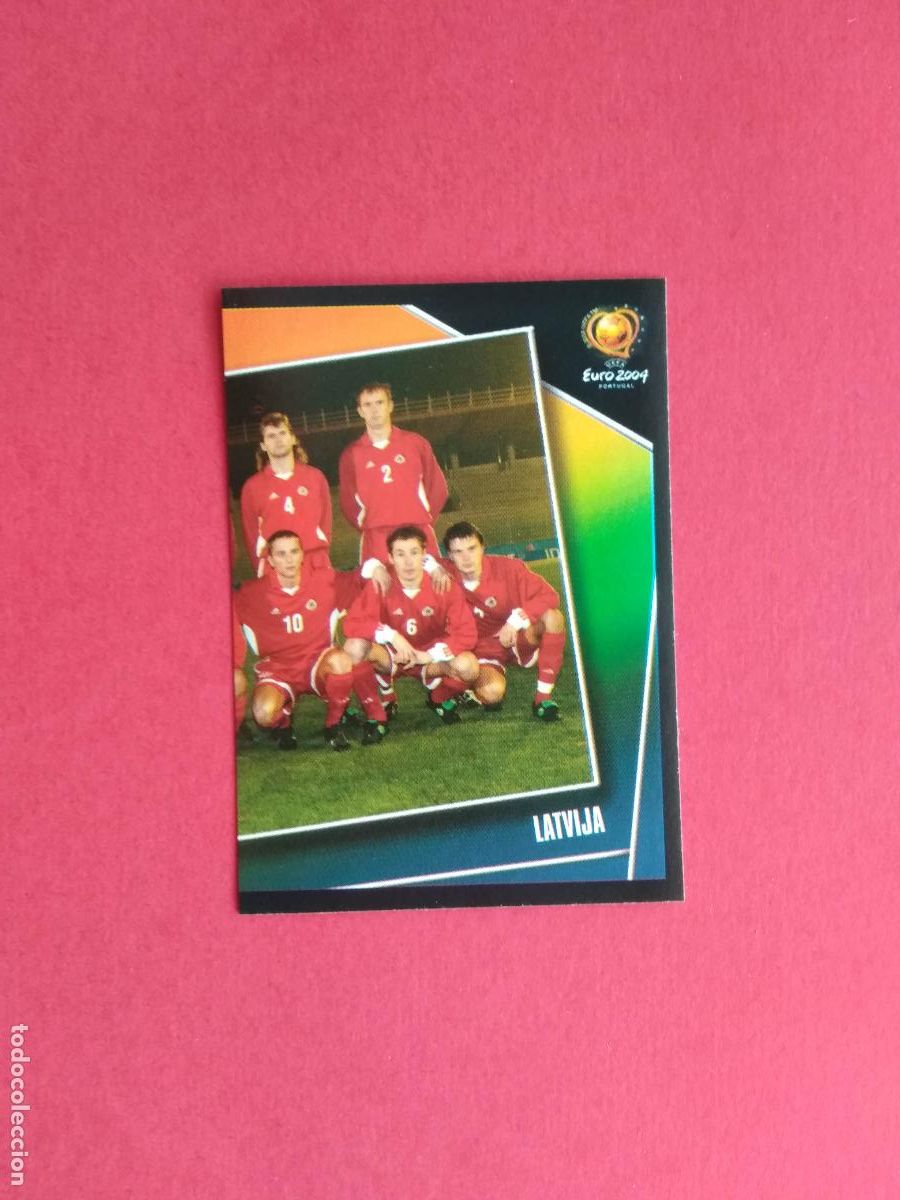 Cromos de F&uacute;tbol: PANINI EURO 2004 PORTUGAL EUROCOPA 04 CROMO NUNCA PEGADO LETONIA N&ordm; 253 ALINEACION