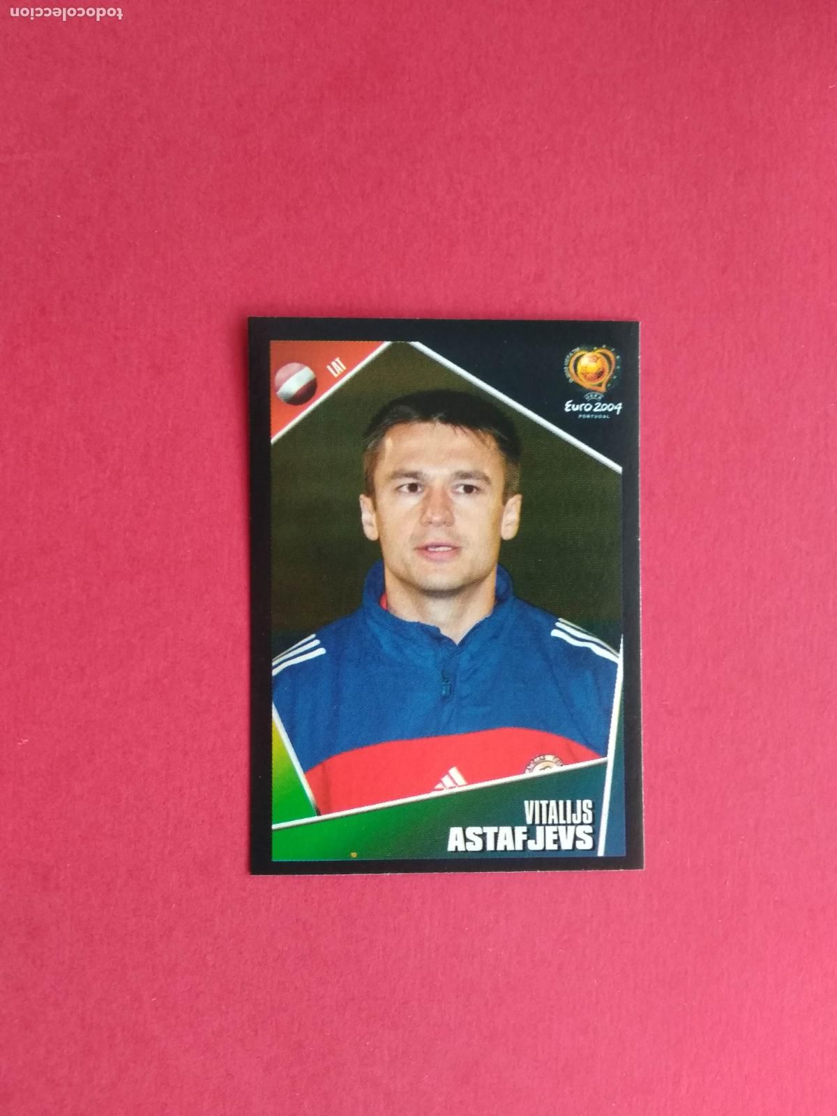 Cromos de F&uacute;tbol: PANINI EURO 2004 PORTUGAL EUROCOPA 04 CROMO NUNCA PEGADO LETONIA N&ordm; 262 ASTAFJEVS