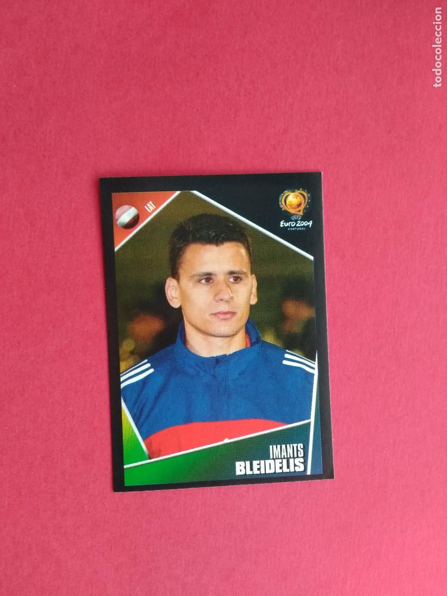 Cromos de F&uacute;tbol: PANINI EURO 2004 PORTUGAL EUROCOPA 04 CROMO NUNCA PEGADO LETONIA N&ordm; 263 BLEIDELIS