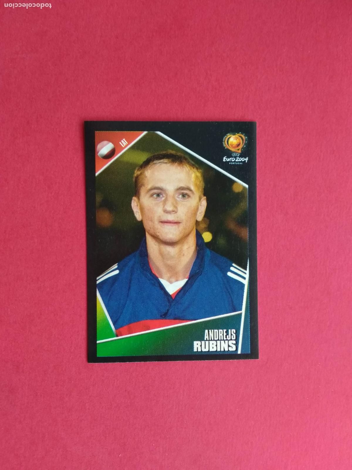 Cromos de F&uacute;tbol: PANINI EURO 2004 PORTUGAL EUROCOPA 04 CROMO NUNCA PEGADO LETONIA N&ordm; 265 RUBINS