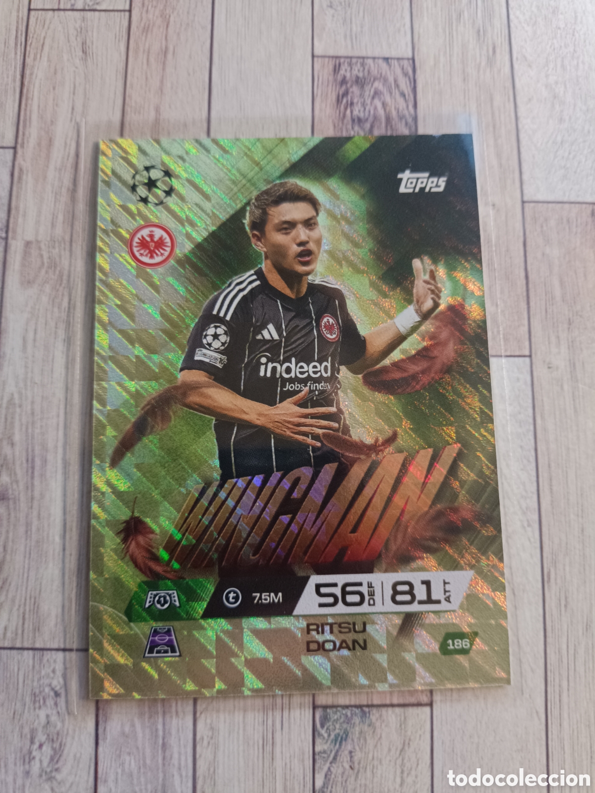 Cromos de F&uacute;tbol: 186 RITSU DOAN EINTRACHT FRANKFURT WINGMAN MATCH ATTAX EXTRA CHAMPIONS 2025 2026 TOPPS 25 26