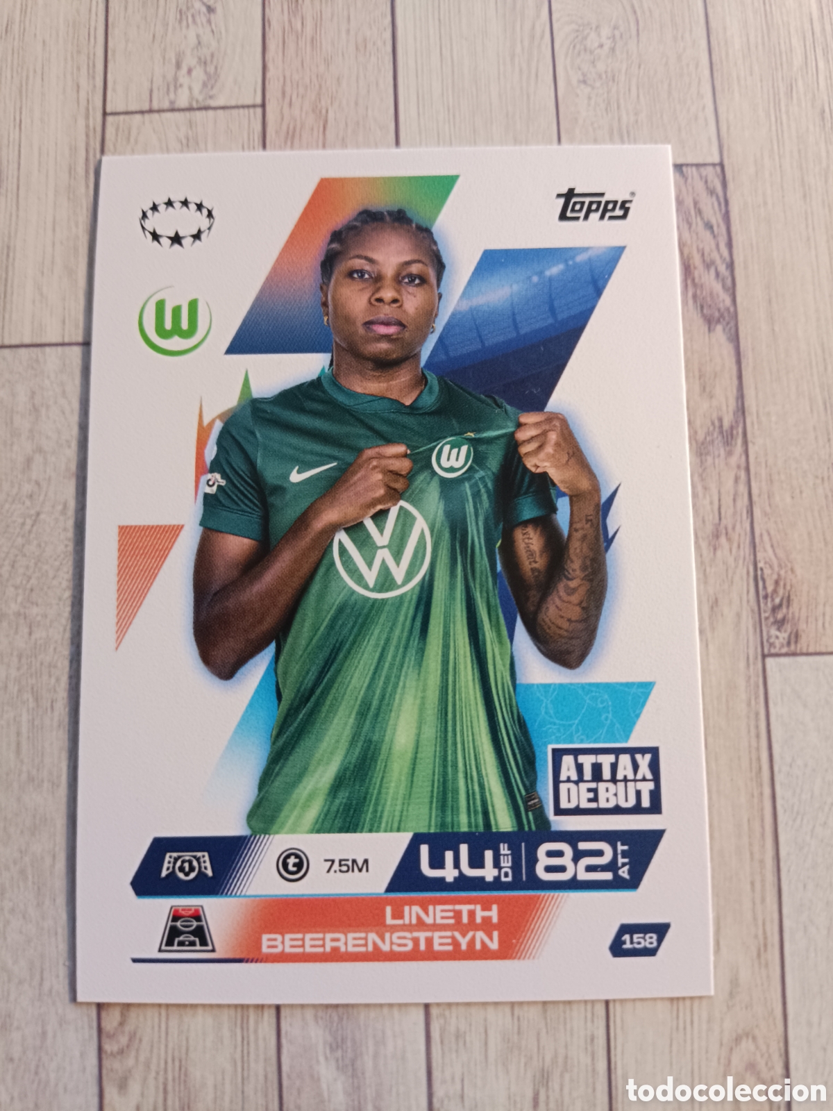 Cromos de F&uacute;tbol: 158 LINETH BEERENSTEYN WOLFSBURGO MATCH ATTAX EXTRA CHAMPIONS 2025 2026 TOPPS 25 26
