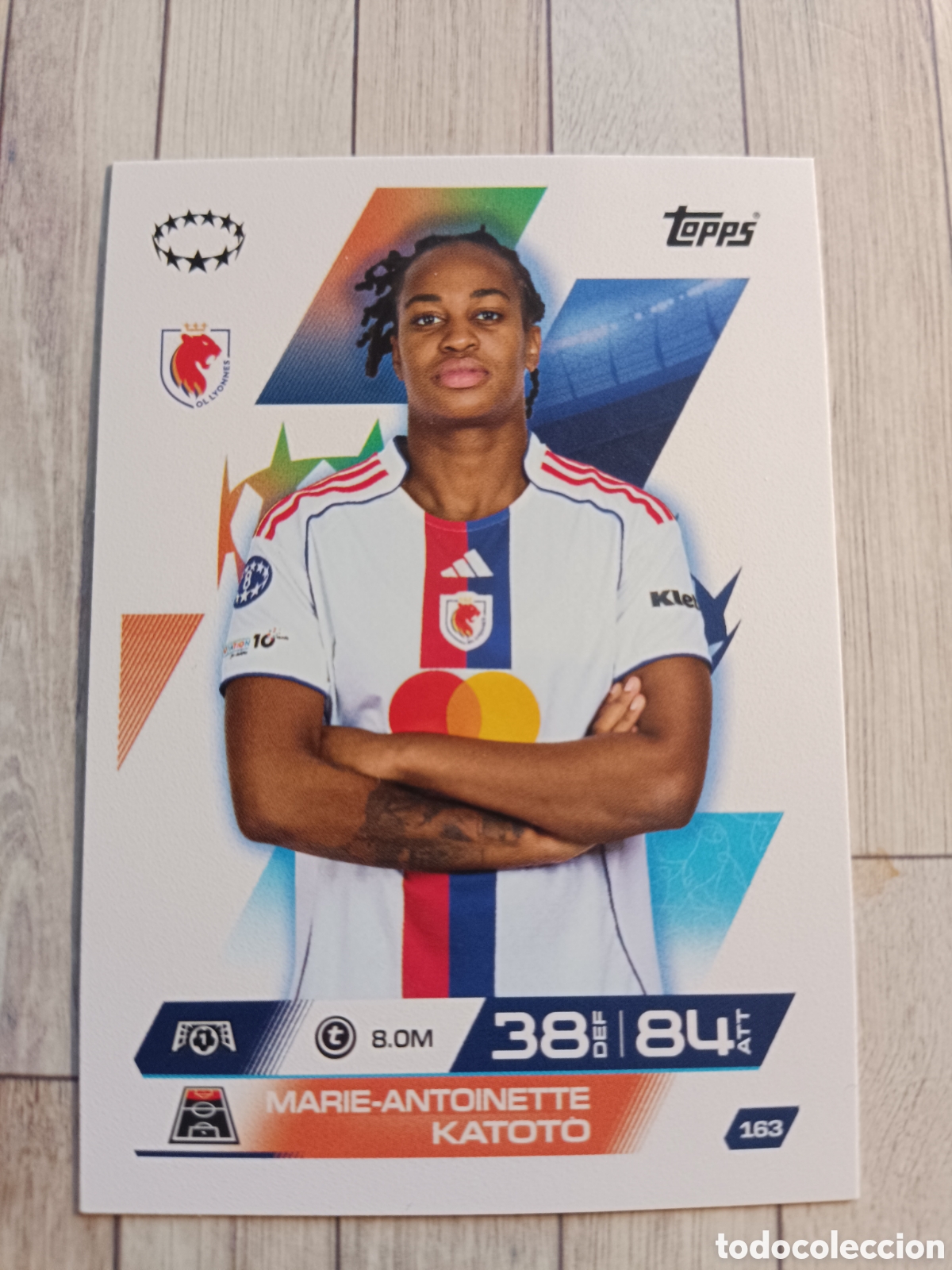 Cartes &agrave; collectionner de Football: 163 MARIE KATOTO OLYMPIQUE LYON MATCH ATTAX EXTRA CHAMPIONS 2025 2026 TOPPS 25 26