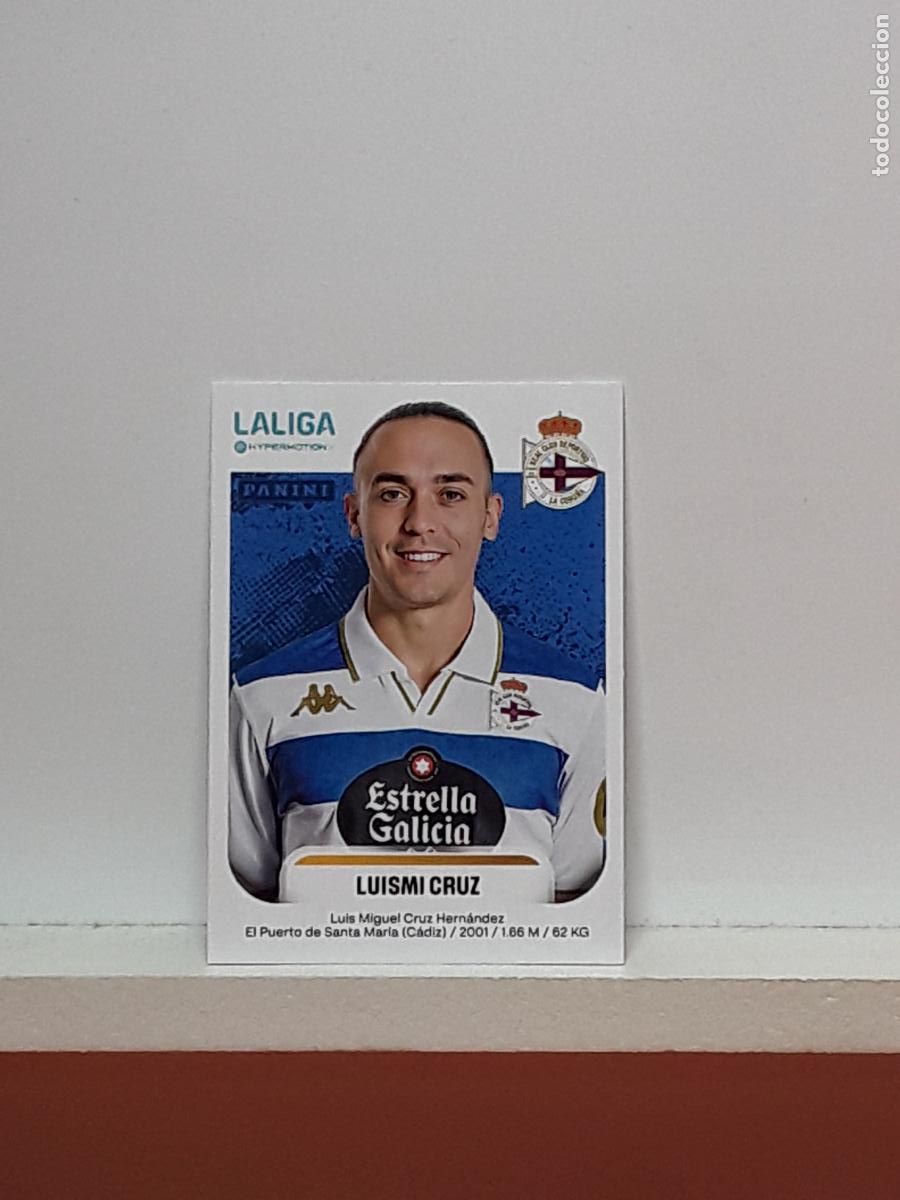 Cromos de F&uacute;tbol: LALIGA HYPERMOTION 2025 2026 25 26 ALBUM PANINI LIGA N 185 DEPORTIVO LUISMI CRUZ