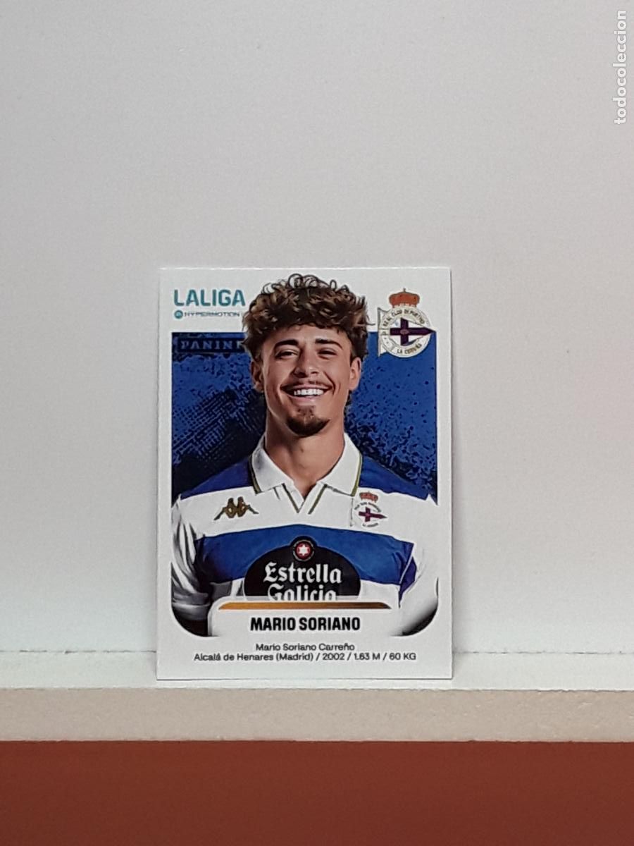 Cromos de F&uacute;tbol: LALIGA HYPERMOTION 2025 2026 25 26 ALBUM PANINI LIGA N 186 DEPORTIVO MARIO SORIANO CARRE&Ntilde;O