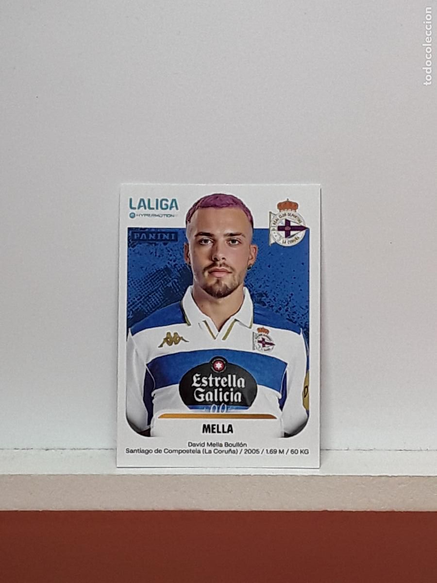 Cromos de F&uacute;tbol: LALIGA HYPERMOTION 2025 2026 25 26 ALBUM PANINI LIGA N 187 DEPORTIVO MELLA DAVID BOULLON