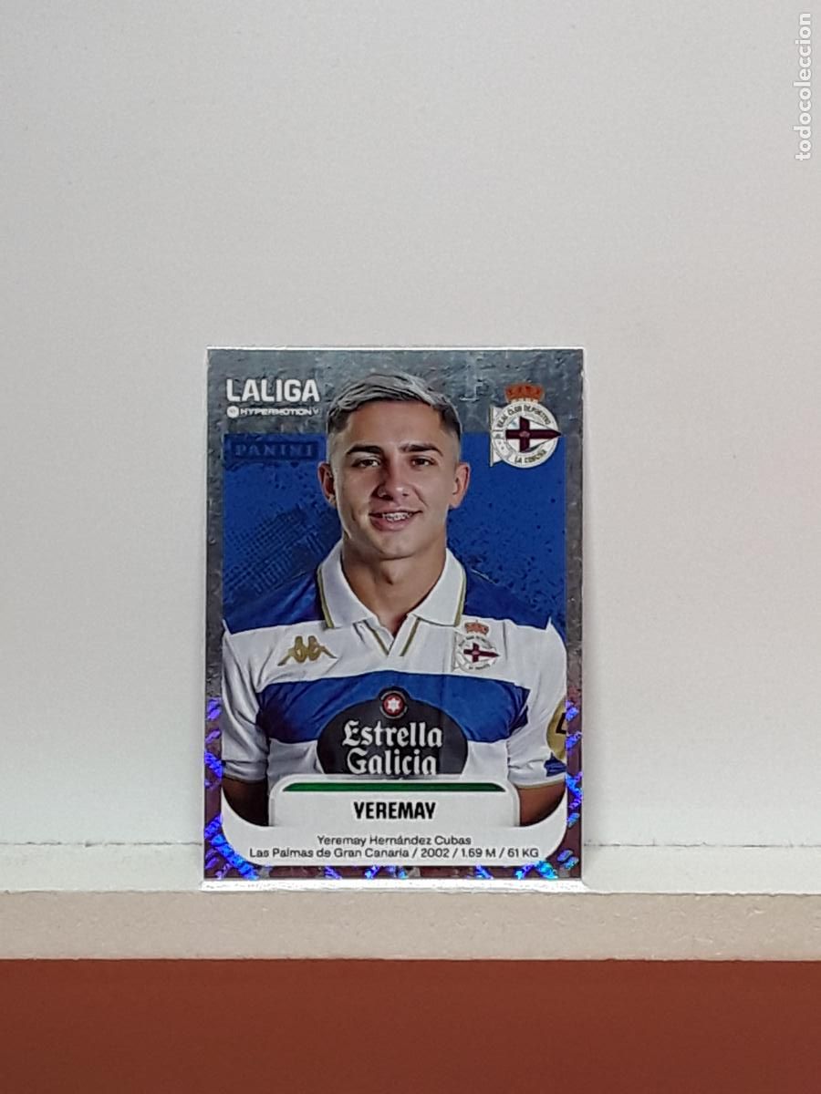 Cromos de F&uacute;tbol: LALIGA HYPERMOTION 2025 2026 25 26 ALBUM PANINI LIGA N 188 DEPORTIVO YEREMAY HERNANDEZ