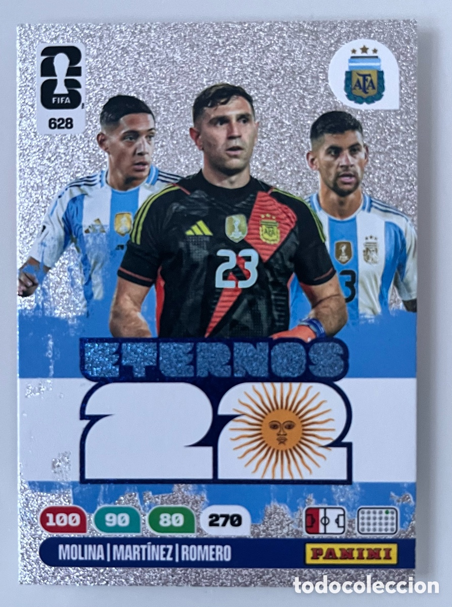 Cromos de F&uacute;tbol: 628 ETERNOS ARGENTINA 22 ADRENALYN MUNDIAL FIFA 2026