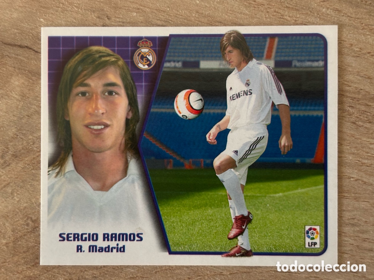 Cromos de f&uacute;tbol: ESTE 2005-2006 SERGIO RAMOS FICHAJE N&ordm; 48 REAL MADRID 05-06 NUNCA PEGADO SIN PEGAR