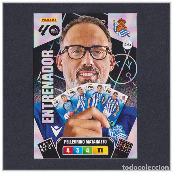 Cromos de F&uacute;tbol: ADRENALYN XL 2025 2026 25 26 PANINI ENTRENADOR 495 PELLEGRINO MATARAZZO REAL SOCIEDAD ACTUALIZACI&Oacute;N