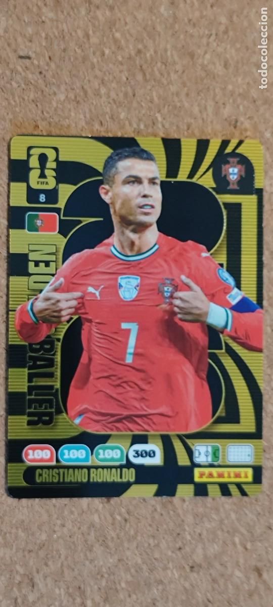 Cromos de F&uacute;tbol: ADRENALYN XL FIFA WORLD CUP 2026 CARD GOLDEN BALLER CRISTIANO RONALDO PORTUGAL # PANINI