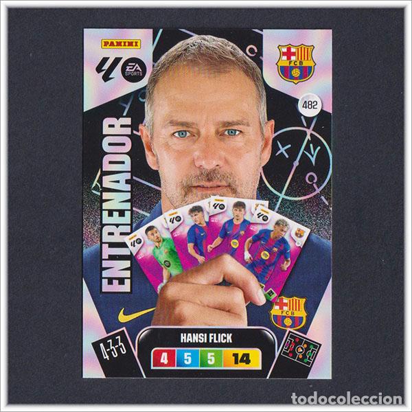 Cromos de F&uacute;tbol: ADRENALYN XL 2025 2026 25 26 PANINI ENTRENADOR 482 HANSI FLICK BARCELONA BAR&Ccedil;A ACTUALIZACI&Oacute;N ALBUM
