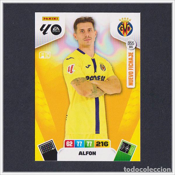 Cromos de F&uacute;tbol: ADRENALYN XL 2025 2026 25 26 PANINI ALFON 355 BIS NUEVO FICHAJE VILLARREAL ACTUALIZACI&Oacute;N ALBUM