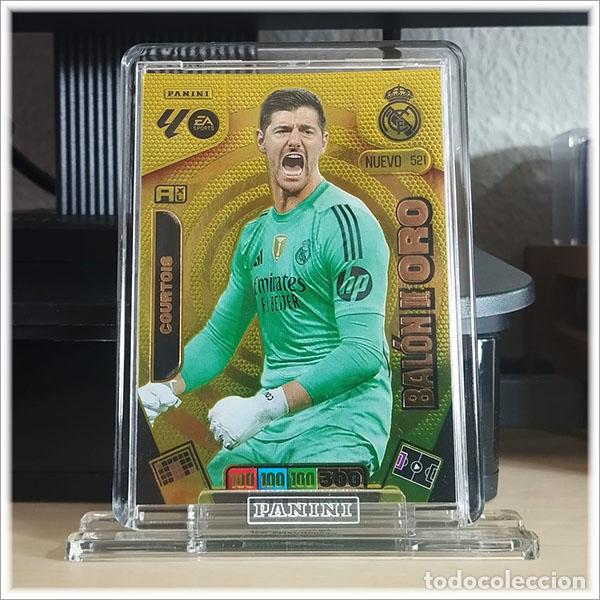 Cromos de F&uacute;tbol: ADRENALYN XL 2025 2026 25 26 PANINI COURTOIS 521 NUEVO BAL&Oacute;N DE ORO REAL MADRID ACTUALIZACI&Oacute;N ALBUM