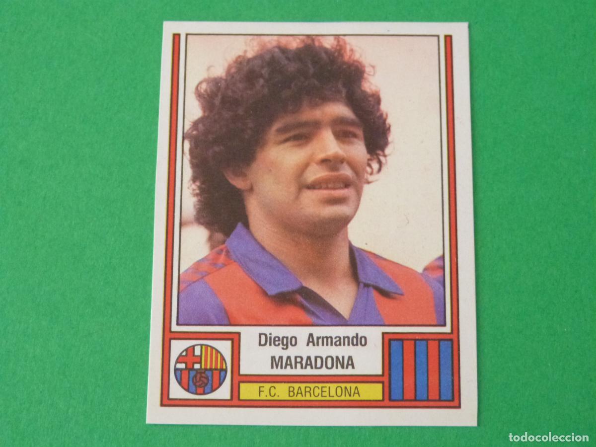 Cromos de F&uacute;tbol: CROMO FUTBOL MARADONA F.C. BARCELONA RECORTADO N&ordm; 50 LIGA FUTBOL 83/1983 FIGURINE PANINI