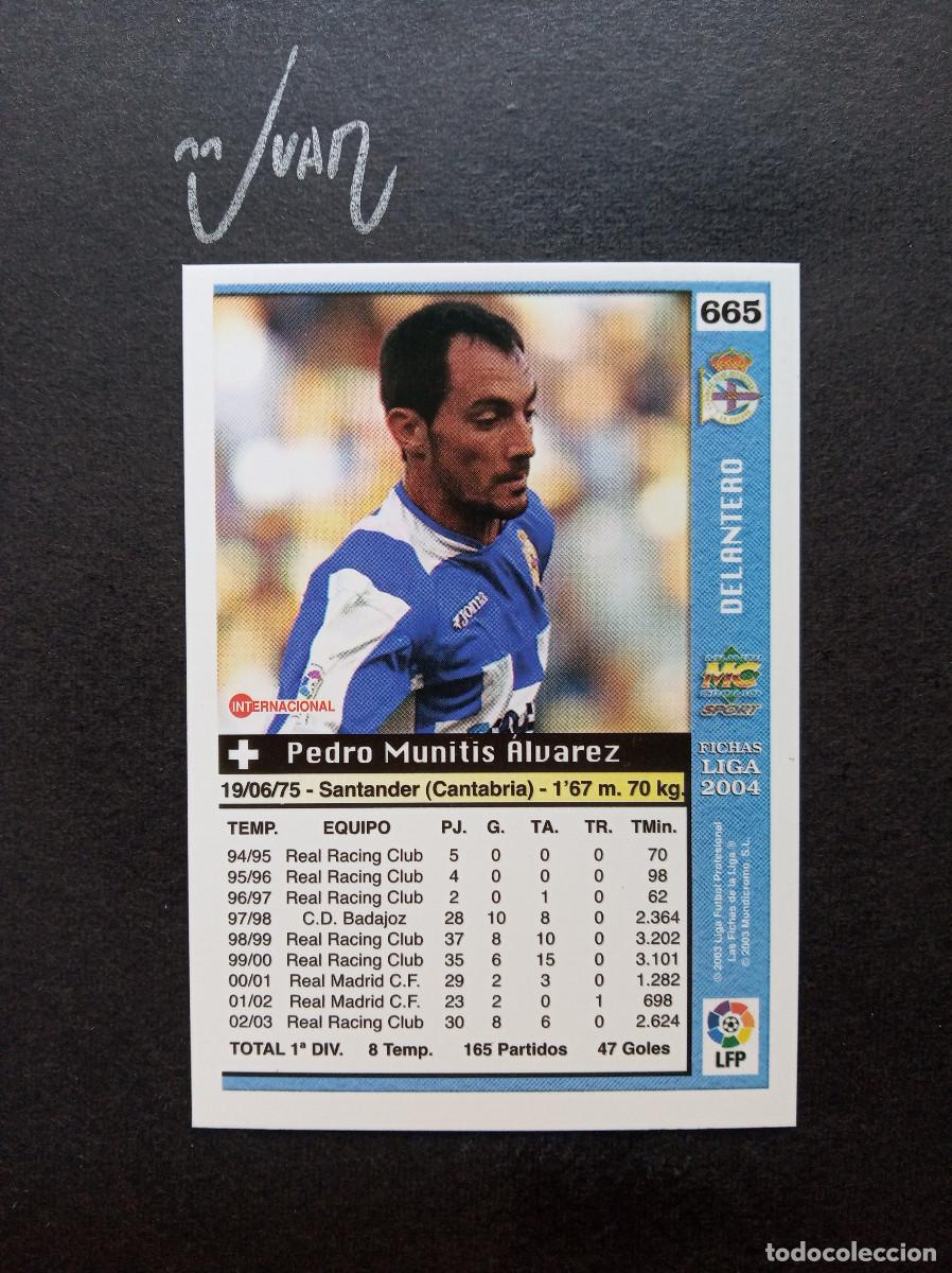 Figurine di Calcio: 665 FICHAJE ULTIMA HORA UH + III MUNITIS DEPORTIVO CORU&Ntilde;A ⚽ MUNDICROMO &reg; 2003 2004 FICHAS LIGA 03 04
