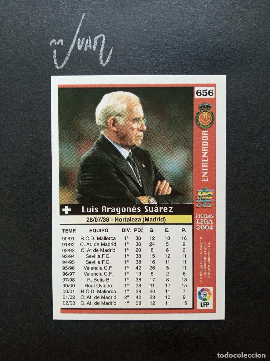 Figurine di Calcio: 656 FICHAJE ULTIMA HORA UH + III LUIS ARAGONEZ MALLORCA ⚽ MUNDICROMO &reg; 2003 2004 FICHAS LIGA 03 04