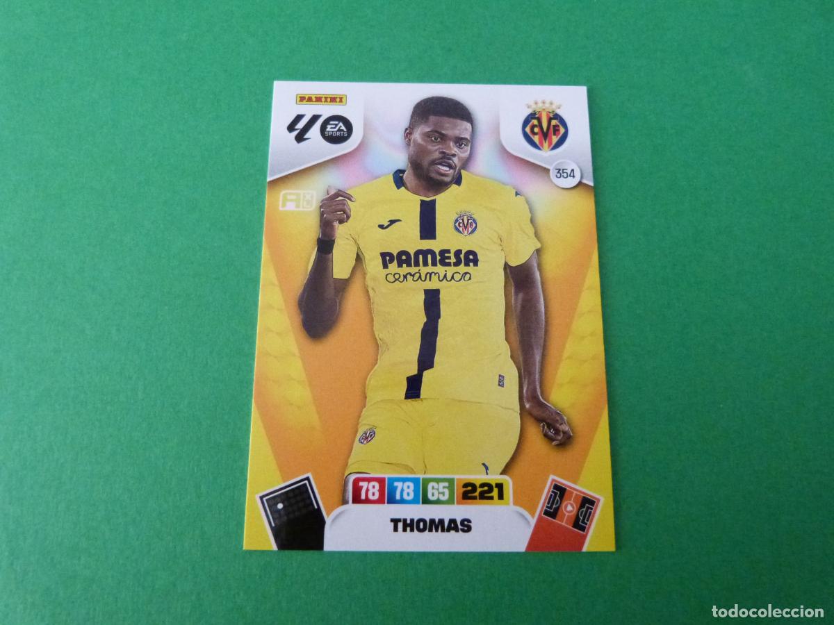 Cromos de f&uacute;tbol: TRADING CARD FUTBOL THOMAS VILLARREAL C.F. N&ordm; 354 LIGA ADRENALYN XL 2025-2026/25-26 PANINI