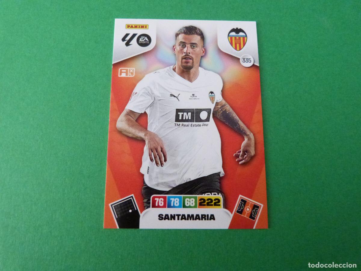 Cromos de F&uacute;tbol: TRADING CARD FUTBOL SANTAMARIA VALENCIA C.F. N&ordm; 335 LIGA ADRENALYN XL 2025-2026/25-26 PANINI