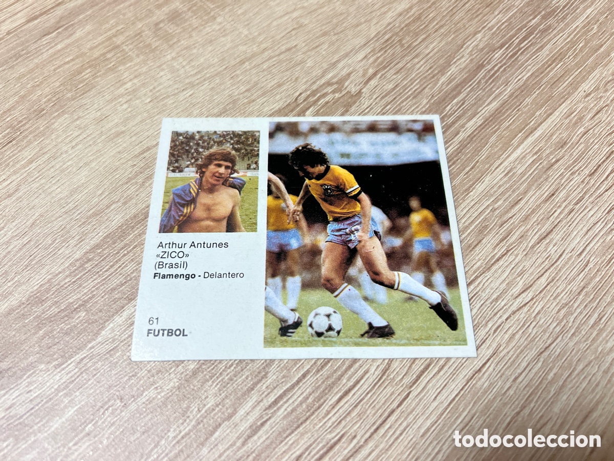 Figurine di Calcio: 1983 ZICO BRASIL N&ordm; 61 BRUGUERA SIN PEGAR