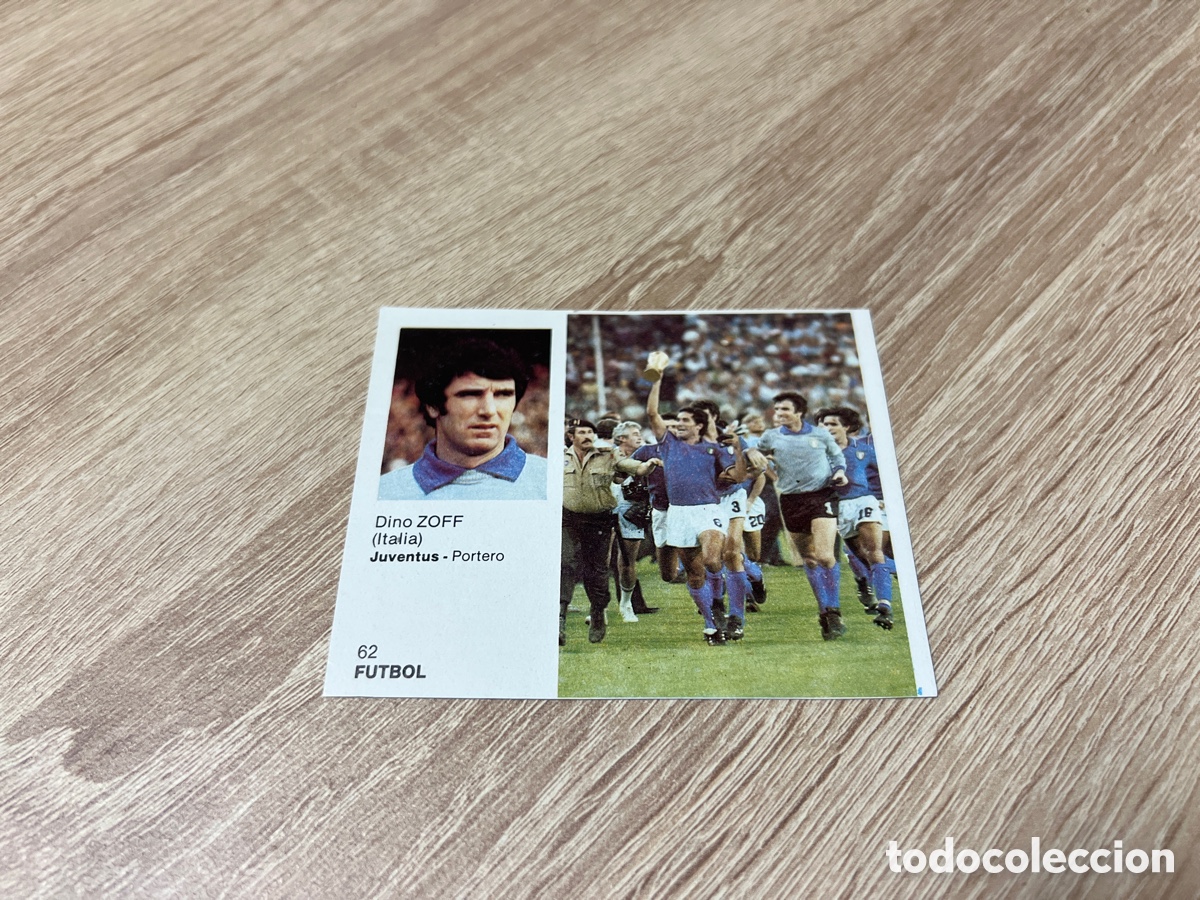 Figurine di Calcio: 1983 DINO ZOFF N&ordm; 62 BRUGUERA SIN PEGAR