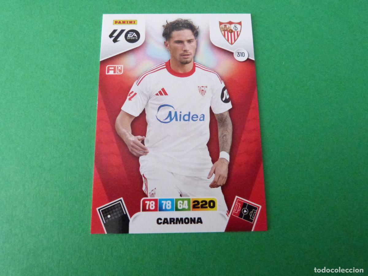 Cromos de f&uacute;tbol: TRADING CARD FUTBOL CARMONA SEVILLA F.C. N&ordm; 310 LIGA ADRENALYN XL 2025-2026/25-26 PANINI