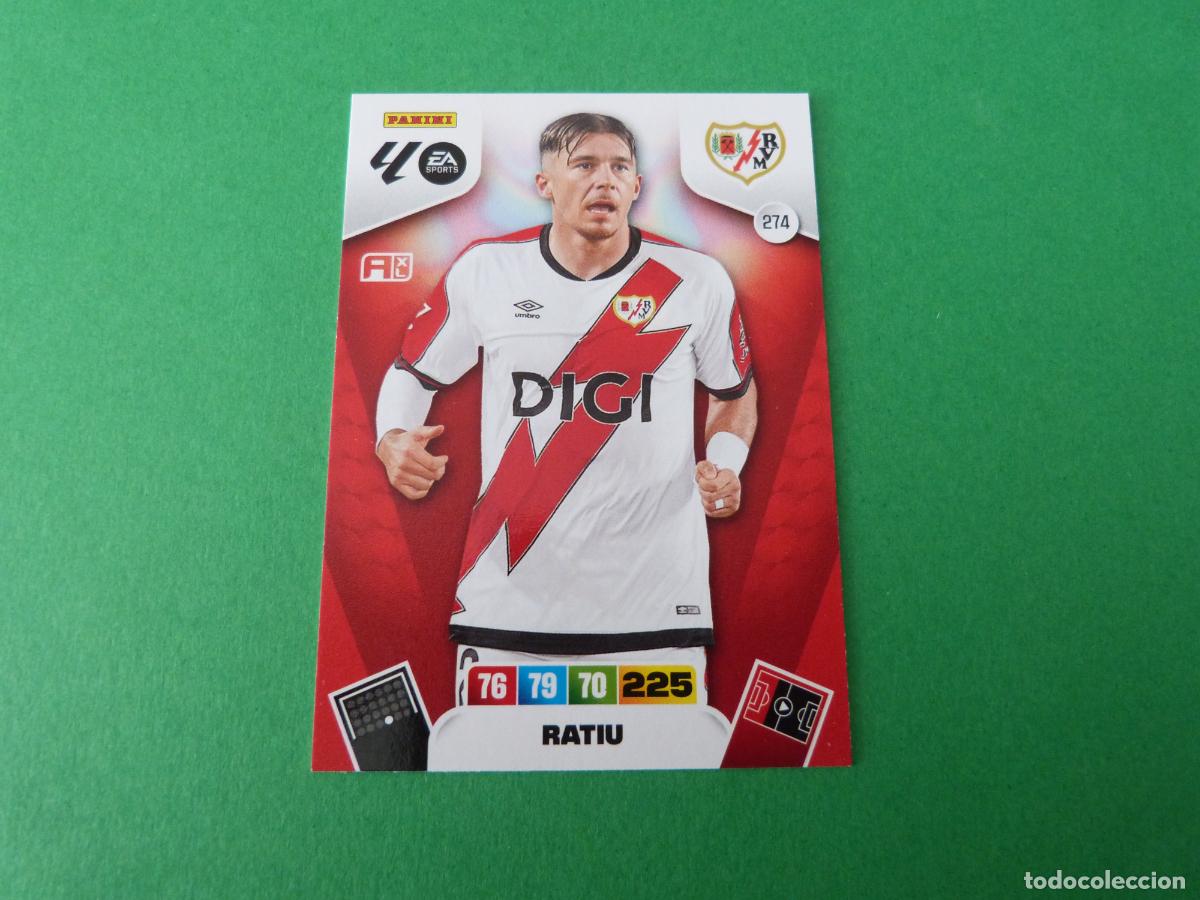 Cromos de F&uacute;tbol: TRADING CARD FUTBOL RATIU RAYO VALLECANO N&ordm; 274 LIGA ADRENALYN XL 2025-2026/25-26 PANINI