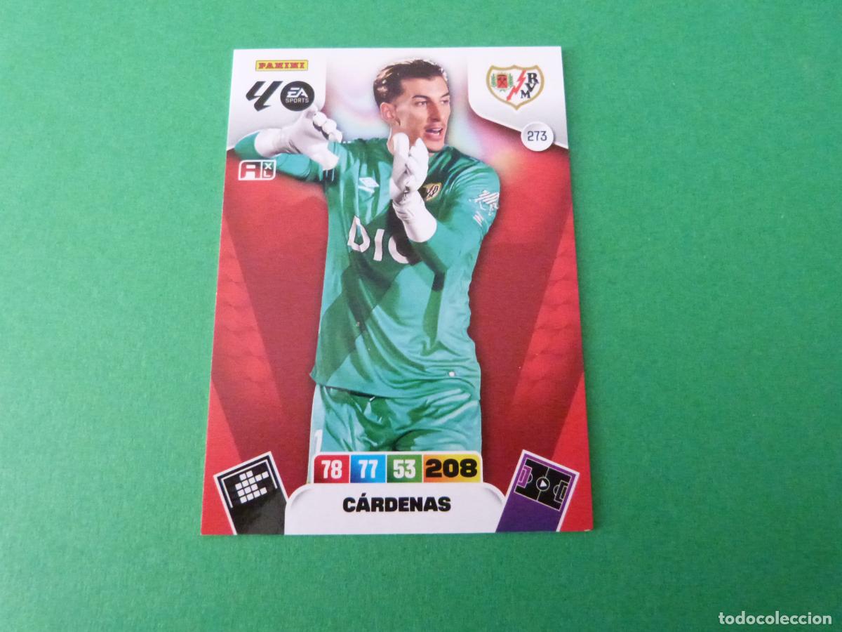 Cromos de F&uacute;tbol: TRADING CARD FUTBOL CARDENAS RAYO VALLECANO N&ordm; 273 LIGA ADRENALYN XL 2025-2026/25-26 PANINI