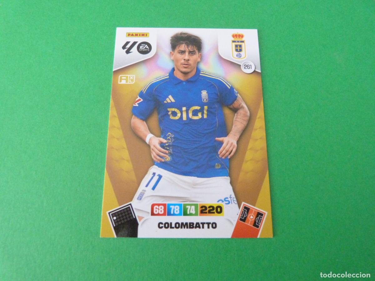 Cromos de F&uacute;tbol: TRADING CARD FUTBOL COLOMBATTO REAL OVIEDO N&ordm; 261 LIGA ADRENALYN XL 2025-2026/25-26 PANINI