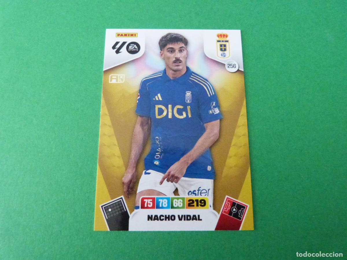 Cromos de F&uacute;tbol: TRADING CARD FUTBOL NACHO VIDAL REAL OVIEDO N&ordm; 256 LIGA ADRENALYN XL 2025-2026/25-26 PANINI