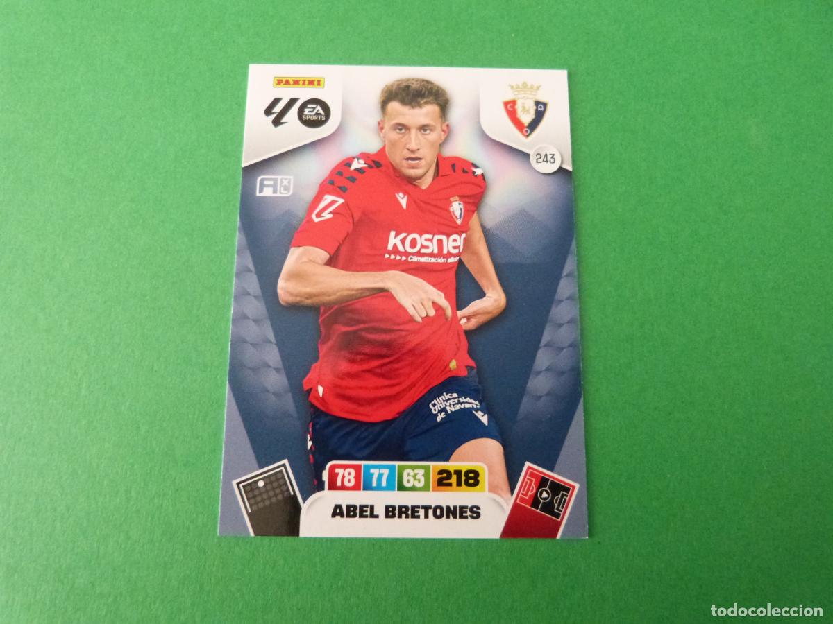 Figurine di Calcio: TRADING CARD FUTBOL ABEL BRETONES AT. OSASUNA N&ordm; 243 LIGA ADRENALYN XL 2025-2026/25-26 PANINI