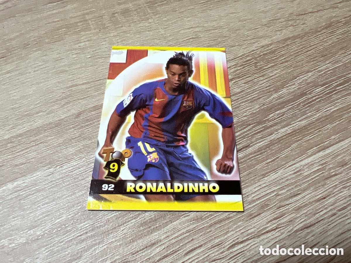 Cromos de F&uacute;tbol: 2005 RONALDINHO N 92 MUNDICROMO