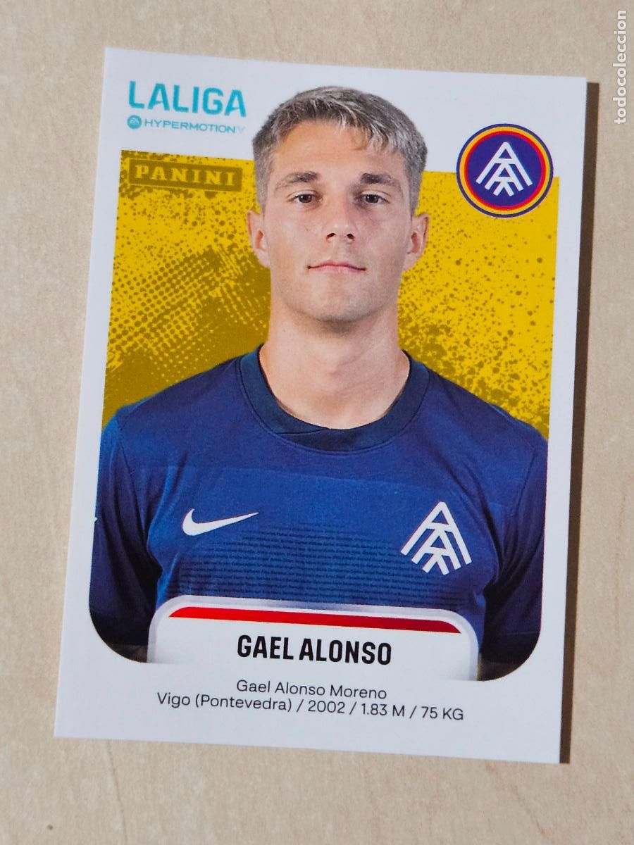 Cromos de F&uacute;tbol: N&ordm; 46 GAEL ALONSO - ANDORRA - CROMO - LIGA HYPERMOTION 2025 2026 SEGUNDA DIVISION 25 26