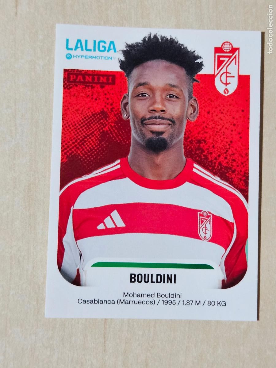 Cromos de F&uacute;tbol: N&ordm; 229 BOULDINI - GRANADA - CROMO - LIGA HYPERMOTION 2025 2026 SEGUNDA DIVISION 25 26