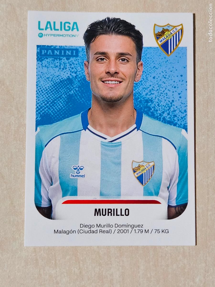Cromos de F&uacute;tbol: N&ordm; 292 MURILLO - MALAGA - CROMO - LIGA HYPERMOTION 2025 2026 SEGUNDA DIVISION 25 26