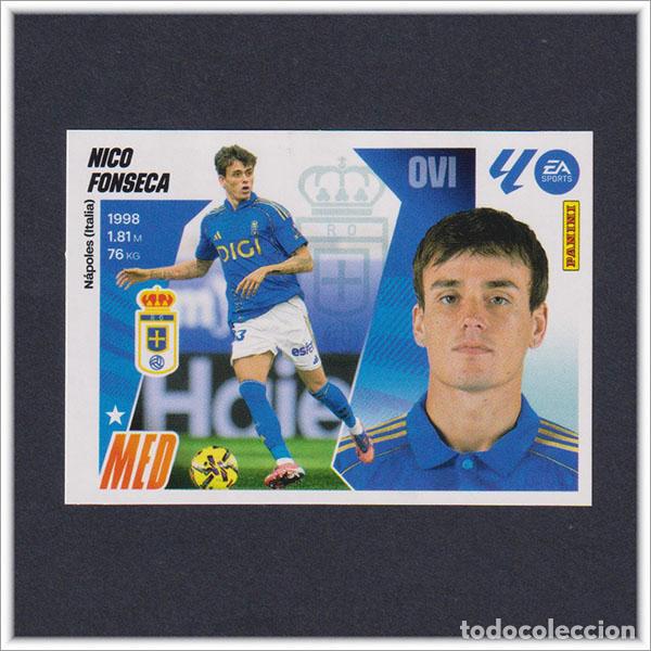 Cromos de f&uacute;tbol: LIGA ESTE 2025 2026 25 26 PANINI NICO FONSECA 26 MERCADO INVIERNO FICHAJE OVIEDO COLECCI&Oacute;N ALBUM
