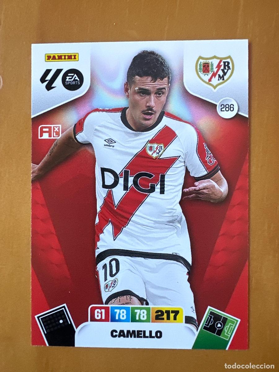 Cromos de F&uacute;tbol: 286 Sergio Camello, Rayo Vallecano, Panini Adrenalyn XL La Liga 2025 2026 25 26