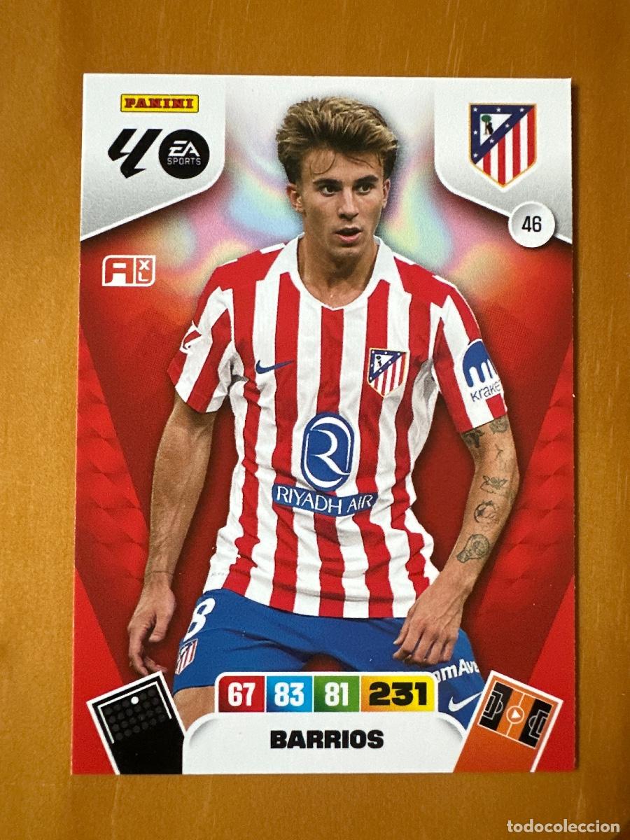 Cromos de F&uacute;tbol: 46 Pablo Barrios, Atl&eacute;tico de Madrid, Panini Adrenalyn XL La Liga 2025 2026 25 26