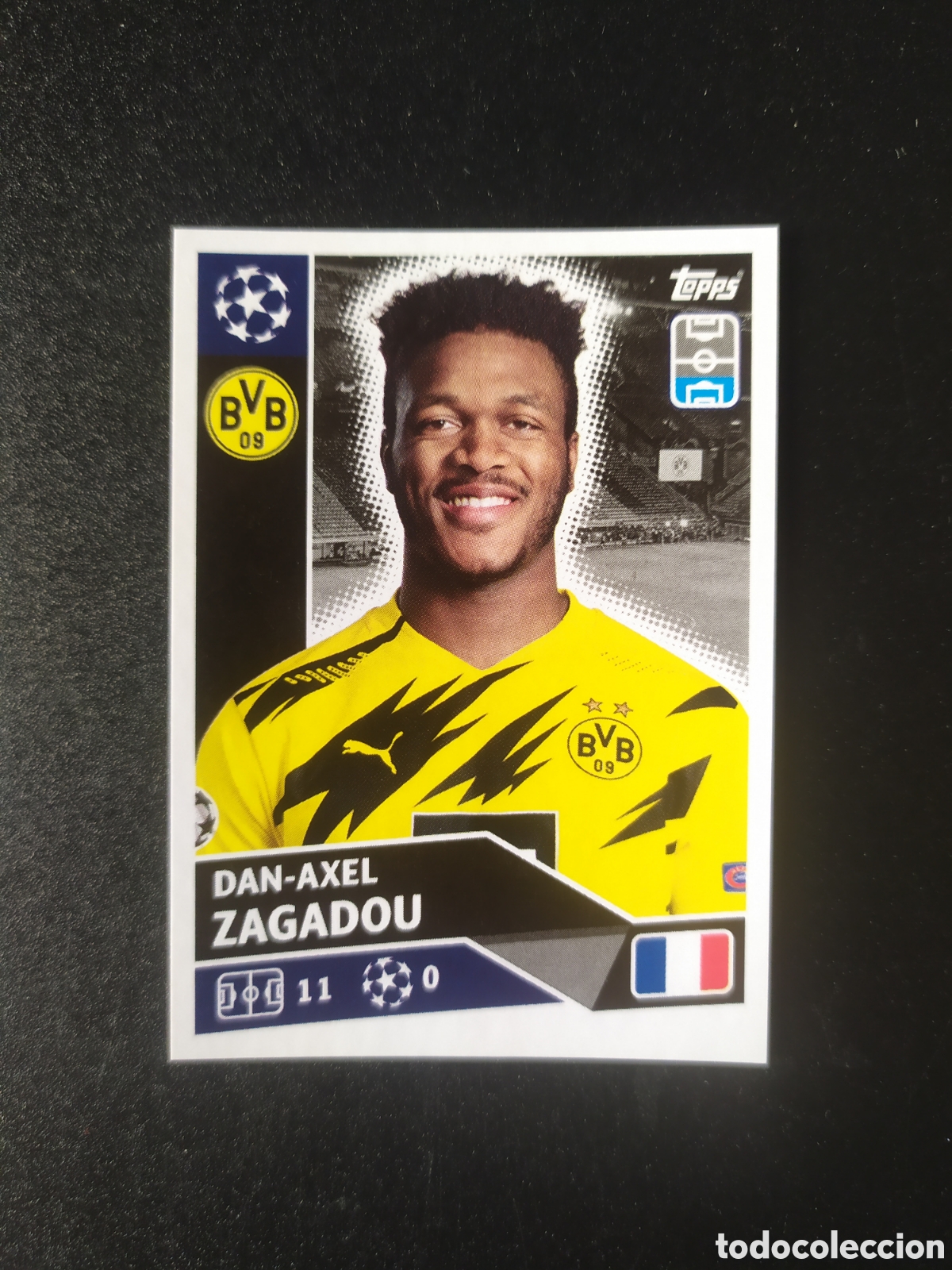 Cromos de F&uacute;tbol: UEFA Champions League 2020 2021 20 21 stickers topps Zagadou n&deg; 7 Borussia Dortmund