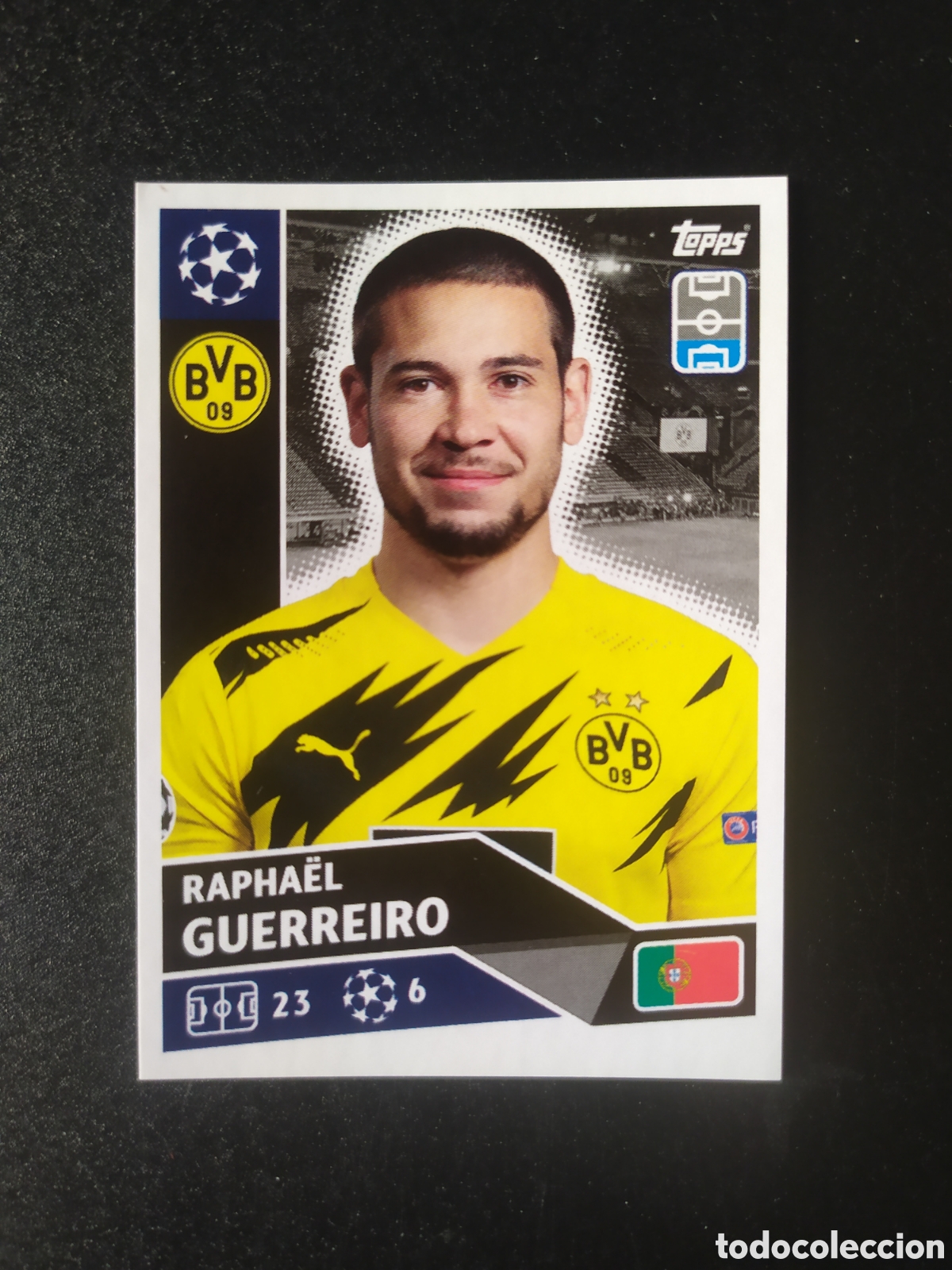 Cromos de F&uacute;tbol: UEFA Champions League 2020 2021 20 21 stickers topps Guerreiro n&deg; 6 Borussia Dortmund